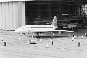 Ceremony Prints: Concorde prototype 002 makes its first official public appearance in the UK as it is
