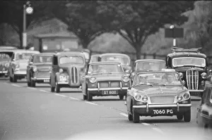 Congestion in South London shot for 1964 traffic feature for Daily Herald