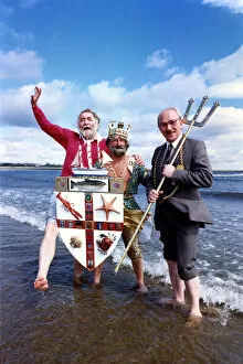 00491 Collection: Conservationist David Bellamy (left) and Mayor of South Tyneside Councillor Bill Pargeter