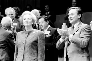 Conservative Party rally at Wembley during the 1987 election campaign