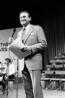 Conservative Party rally at Wembley during the 1987 election campaign. Bob Monkhouse