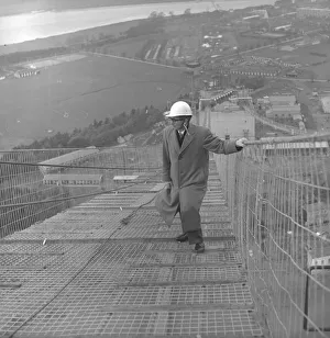 Construction of the first Severn Bridge 1961-1963 opened by Queen Elizabeth II in 1966
