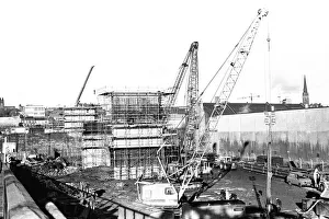 Core10 Prints: The construction of the new Redheugh Bridge across the River Tyne in Newcastle 12 January