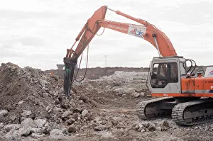 00892 Prints: Construction site of Teesside Retail Park and Leisure Centre