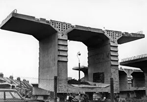 01392 Collection: Construction of the Tyneside Metro. 9th November 1977