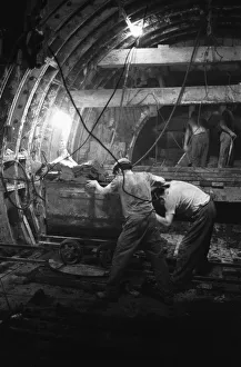 01103 Prints: Construction of the Victoria Line under the streets of London 29th October 1964