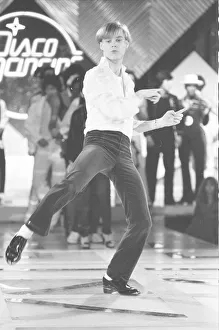 Disco Prints: Contestants in the 1978 World Disco Dancing Championship seen here rehearsing at th