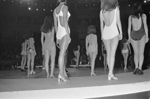 00111 Prints: Contestants of various countries on the catwalk during the Miss World beauty contest