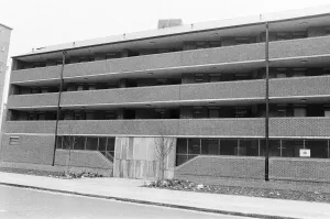 Cooper Close, Waterloo Road, a smart block of flats which was completed last April