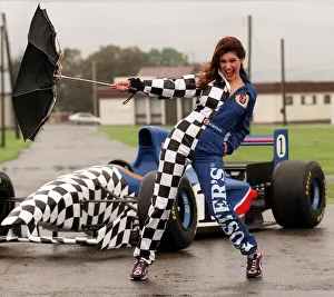 Coping With The Wind And The Rain May 1998 Supermodel Kelly Brook And Fosters