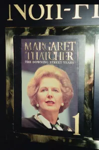 A copy of Margaret Thatchers memoir The Downing Street years