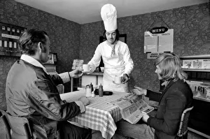 Cordon Bleu Chef Luis Huber pictured at his roadside Cafe Knight Of The Road