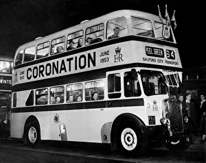 This is a Coronation bus own under auspics of Salford City Transport on its first day