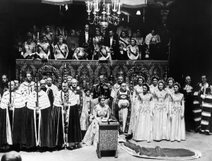 The Coronation of Queen Elizabeth II was the ceremony in which the newly ascended monarch