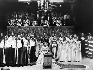 Coronation Prints: The Coronation of Queen Elizabeth II was the ceremony in which the newly ascended monarch