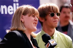Coronation Street actors, Sarah Lancashire and Nicholas Cochrane