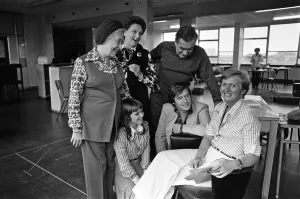 Soap Prints: Coronation Street producer Susi Hush chatting to members of the cast
