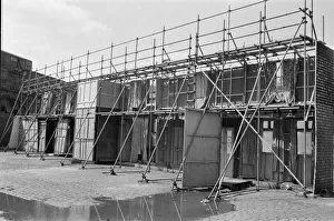 Scaffolding Prints: Coronation Street set. A new street setting for Coronation Street