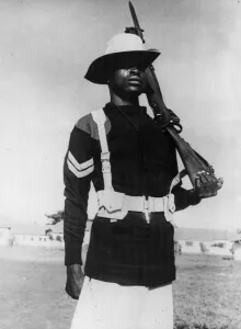 East Africa Prints: A Corporal of the (Kenya) 5th Battalion of the Kings African Rifles wearing