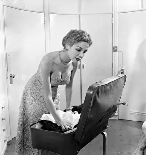 Packing Prints: Cosetta Greco-Cosetta packing her case in preparation for leaving the film festival