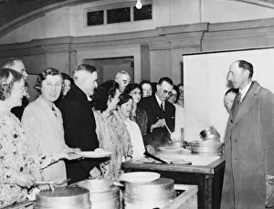 01432 Prints: Councillor D. T Williams opened a British restaurant at Celtic Corridor