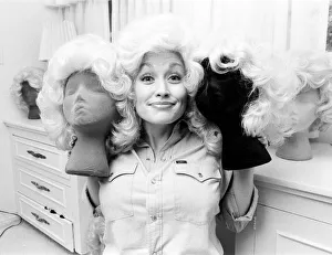 Country & Western singer Dolly Parton pictured in Los Angeles