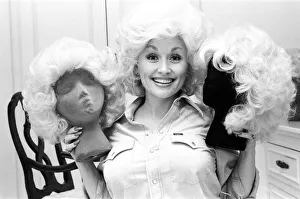 Country & Western singer Dolly Parton pictured in Los Angeles