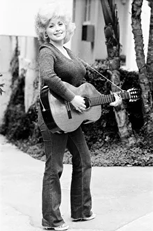 Country & Western singer Dolly Parton pictured in Los Angeles. 10th March 1980
