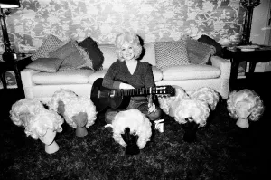 Country & Western singer Dolly Parton pictured in Los Angeles