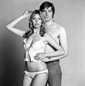 Couple: Man: Woman: Models Gillian Duxbury and Peter Glancy. April 1975 75-1959-003