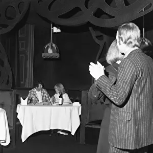 Eating Out Prints: Couples enjoying a night out at the Seighford Hall Circa June 1974
