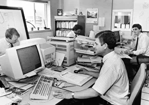 Textiles Prints: Courtaulds design department, where the introduction of modern computer equipment has