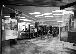 00080 Prints: The Coventry Evening Telegraph front office in Corporation Street, Coventry. circa