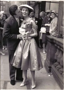 Coventry singer Vince Hill on his wedding day in 1958 with wife Annie