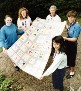 Girl Guides Prints: Cover us, We re going in! Guides ready to take the USA by storm with the friendship