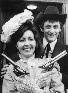 Cowboy wedding. Bridegroom Jack Blenkinsop and bride Millie Bulman