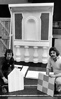 Images Dated 3rd April 1978: Craft students Eddie Reilly, 16 and Peter Docherty, 18 are pictured with examples of