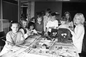 Crafty sorts Some of the seven to 11 year olds attending Wooldale