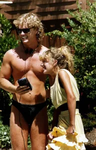 Craig McLachlan actor and Kylie Minogue actress star in soap Neighours