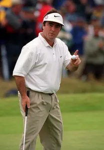 Craig Parry Golfer celebrates his 1st Birdie July 1999 at the British Open Golf