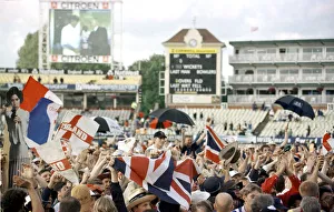 Rivalry Prints: Cricket supporter invade the pitch at Edgbaston June 1997 after England beat Australia by