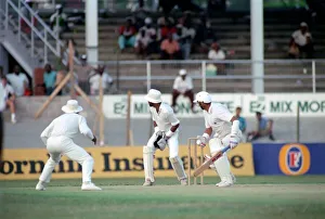 Cricket. Test Match in Trinidad. West Indies v. England