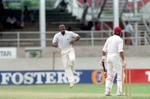 Cricket. Test Match in Trinidad. West Indies v. England