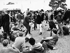 A Crowd of people enjoying themselves at the Earlswood Wood Jazz Festival Fulford