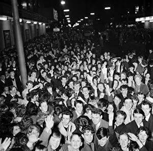 Images Dated 9th January 2013: Crowd Scene in Belfast, Northern Ireland, where The Beatles performed a Concert at