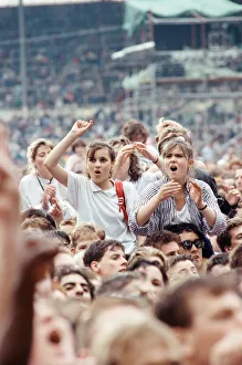 Ub40 Prints: Crowds watching UB40 performing at the Nelson Mandela 70th Birthday Tribute concert