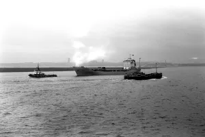 Tugs Prints: The Crown Prince container ship, built by Swan Hunter at Walker in 1979