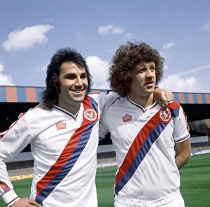 Images Dated 14th November 2013: Crystal Palace footballers Gerry Francis and Mike Flanagan, August 1979