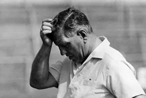 Thoughtful Prints: Crystal Palace manager Bert Head prepares for their First Division debut against