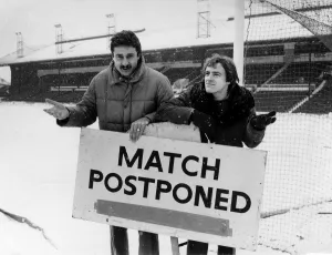 Crystal Palace manager Steve Coppell and assistant Ian Evans at Selhurst Park after